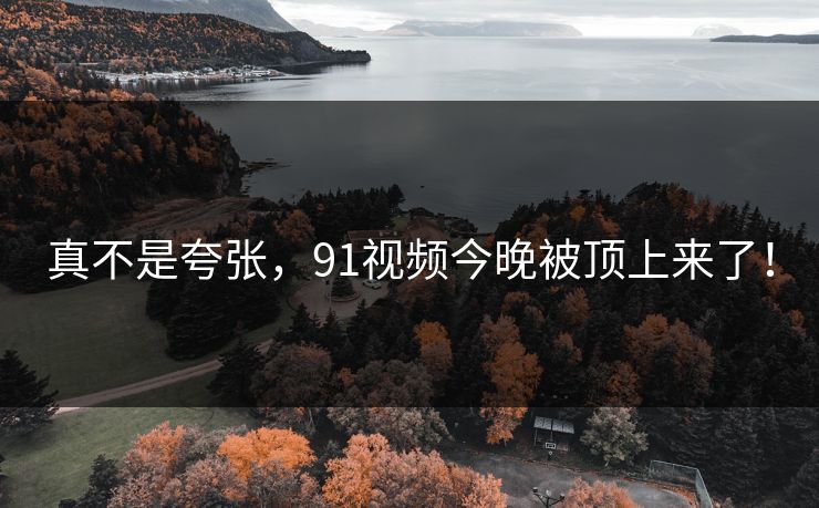 真不是夸张，91视频今晚被顶上来了！